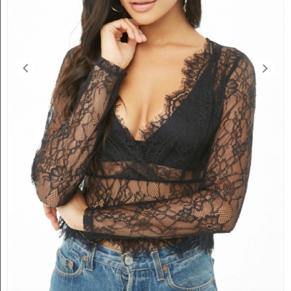 Sheer Lace Top